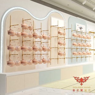 展示柜文胸架子中岛架靠墙高柜定制 现代简约内衣店展示架内衣内裤