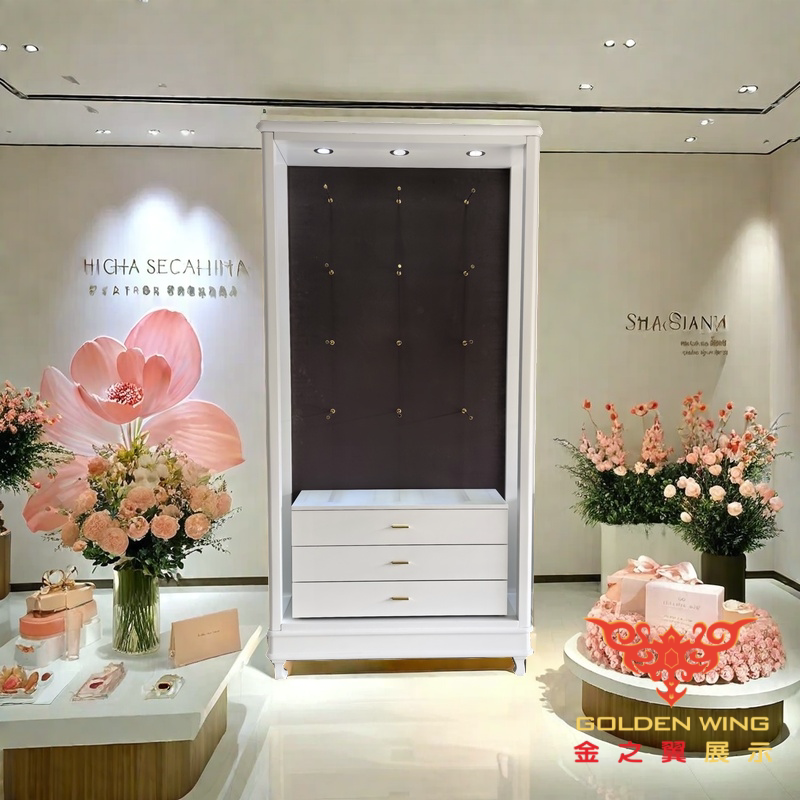 欧式简约内衣店展示架内衣内裤展示柜文胸架子中岛架靠墙高柜定制