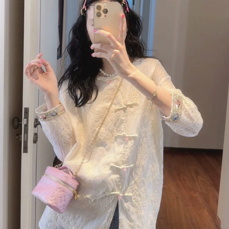 大码韩国女装5扣复古风盘扣新中式精致刺绣开叉,女装/女士精品,大码内搭,淘宝优惠券,粉丝福利购,淘宝优惠卷