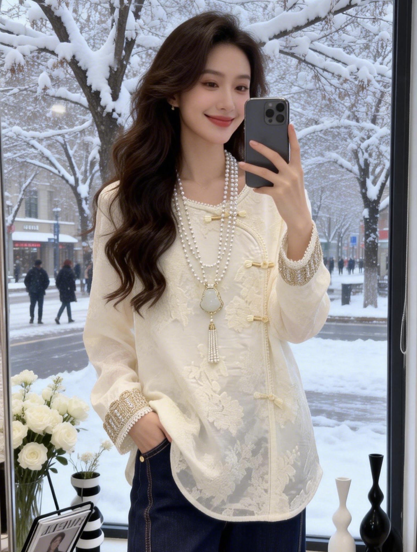 金色扣子大码韩国女装5扣复古风盘扣新中式精致刺绣开叉,女装/女士精品,大码内搭,淘宝优惠券,粉丝福利购,淘宝优惠卷