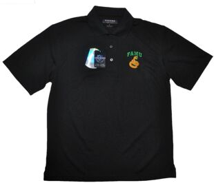 美国进口Oxford America短袖翻领刺绣弹力黑色高尔夫马球polo衫