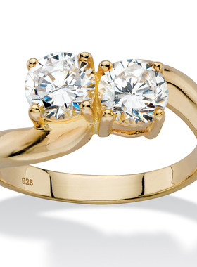 925银立方氧化锆复古女士戒指