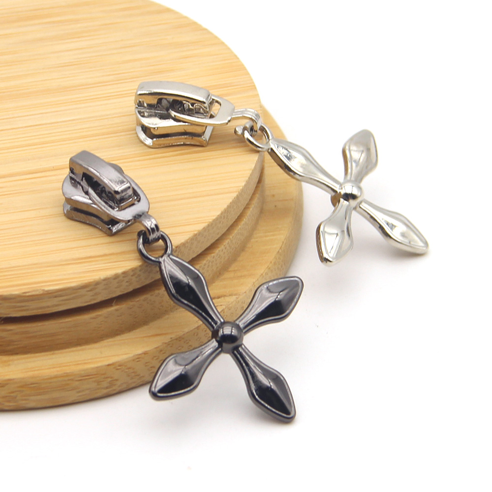 宏伟十字架高档加厚可替换拉链头