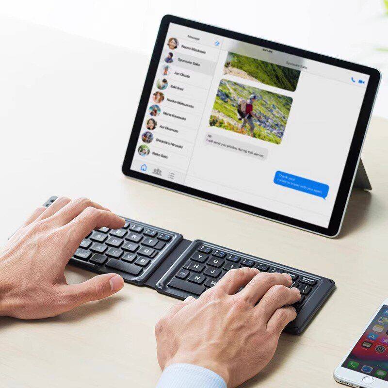 日本SANWA折叠无线蓝牙键盘便携安卓手机MAC平板迷你超薄创意