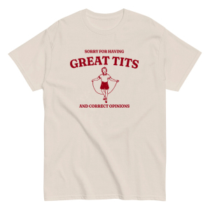 拥有伟大正确的观点趣味T恤复古Vintage男女棉宽松短袖tshirt创意