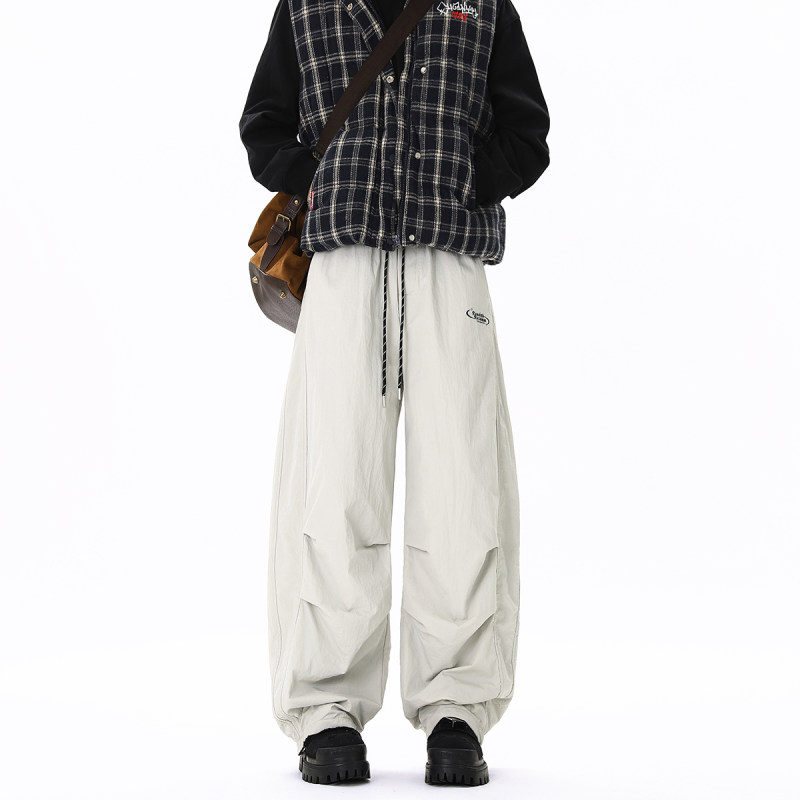 美式双层户外运动裤加绒弯刀裤男