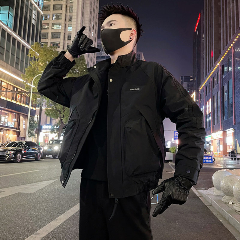 MY春季新款男士薄款工装大口袋夹克外套潮牌高级感痞帅工装风上衣