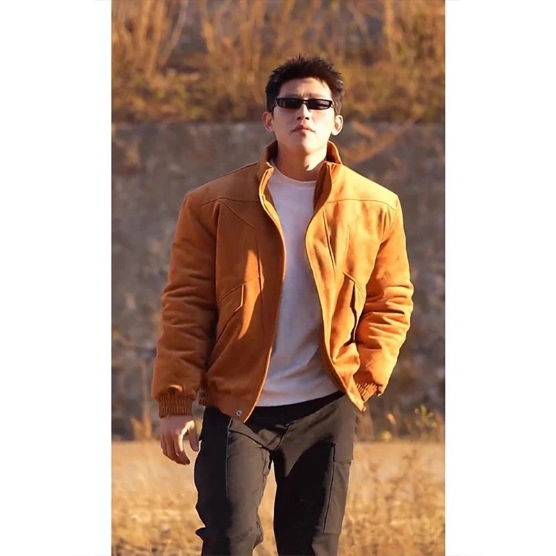 MY冬季立领加厚美式复古工装棉服外套男士夹克麂皮绒百搭保暖棉衣