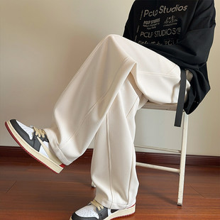 MY春季时尚运动休闲裤重磅潮牌卫裤直筒亲肤舒适防风防寒弯刀裤子