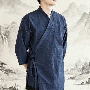 MY新款男女款休闲中国风高品质汉服大码棉麻古装斜襟中式外套上衣