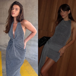 2026年新款 雪绿 钻性感包臀裙子 衫 独特漂亮BEC连衣裙 暗夜银河