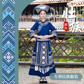 高订少数民族壮族苗族服装 回娘家三月三民族服 女传统服饰长裙双袖