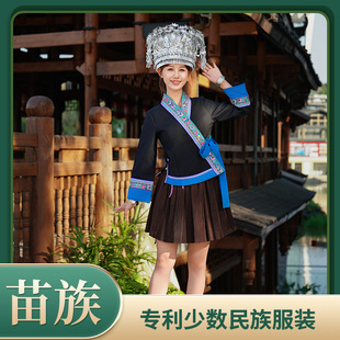高订侗苗族民族服装女传统加厚民族服贵州融水三月三民族服饰裙子