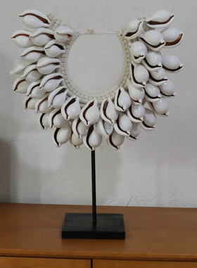 胭脂民宿天然贝壳摆件简约