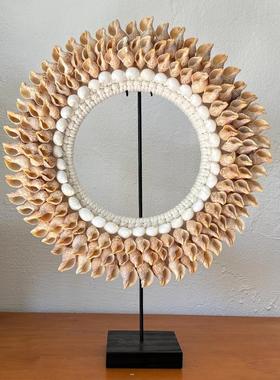 手工贝壳装饰ins客厅摆件