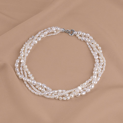 丹姐天然淡水珍珠项链女气质多层