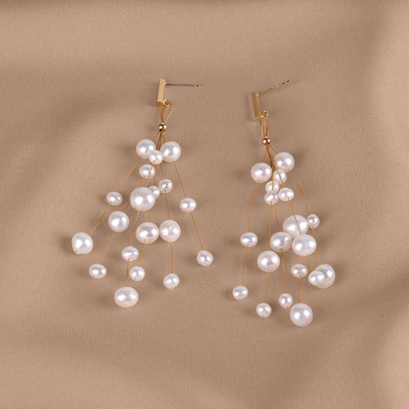 丹姐饰品天然淡水珍珠耳环满天星流苏925银针气质耳饰长款EH029,珠宝/钻石/翡翠,耳饰,淘宝优惠券,粉丝福利购,淘宝优惠卷