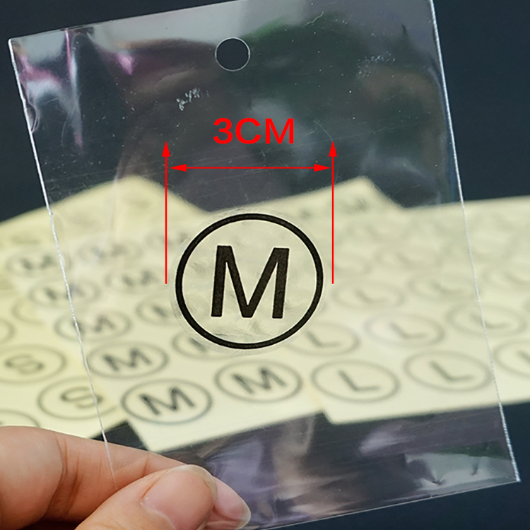 服装不干胶大标签数字码贴尺码贴