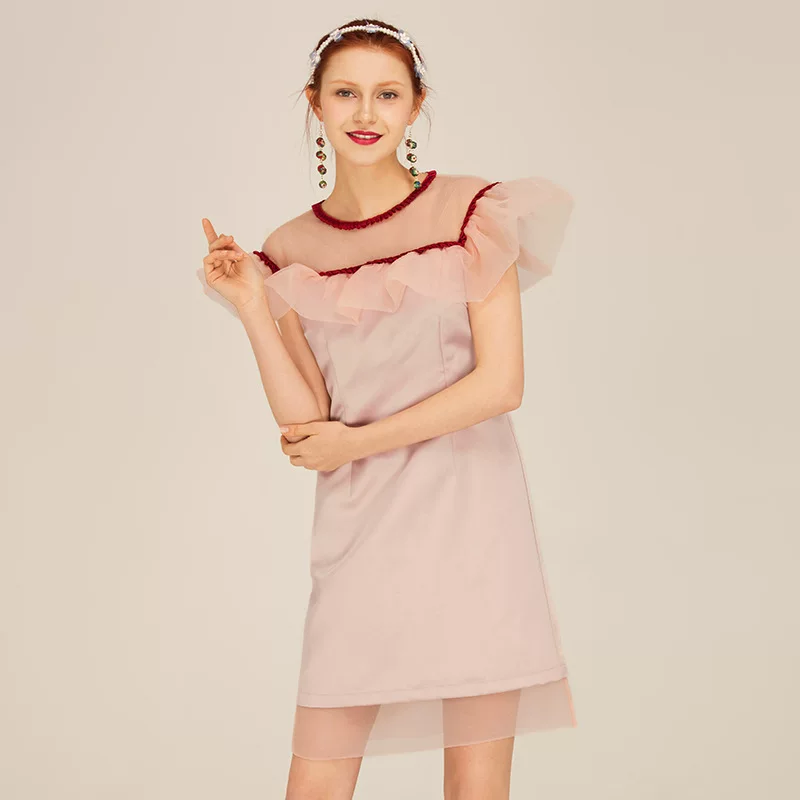 Фуксия милое платье, стиль Chanel