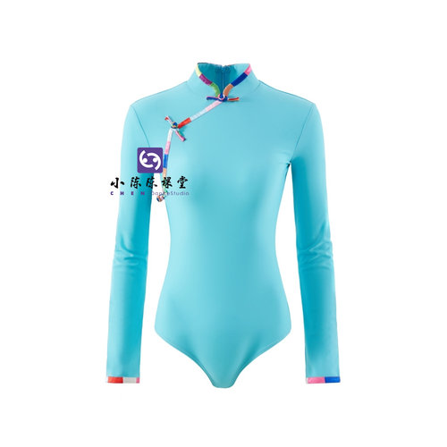 小陈陈课堂体操服连体长袖修身