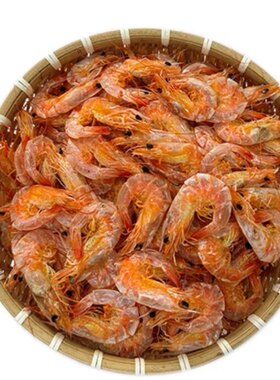 海山本港中长毛虾海山虾脯开袋即食500g