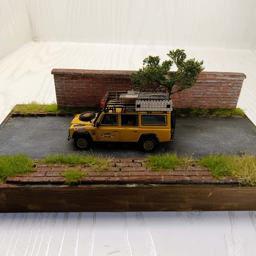 创意微缩景观摆件老式街道车模