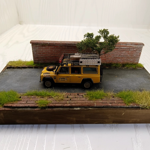 创意微缩景观摆件老式街道车模