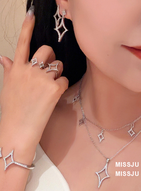 四芒星项链锁骨链高级感百搭气质颈链轻奢小众设计时尚独特春夏新