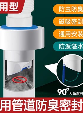 适配惠达下水管防返臭管道防臭密封塞厨房洗菜盆排水管通用堵口器