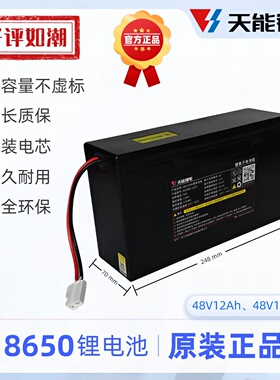 天能锂电池48V12/15AH电动车电瓶简易款铅酸可替换轻便家用两轮