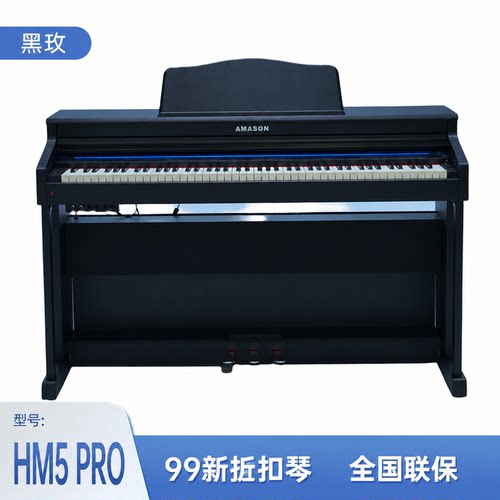 珠江艾茉森HM5PRO电钢琴88键重锤立式成人考级演奏数码钢琴