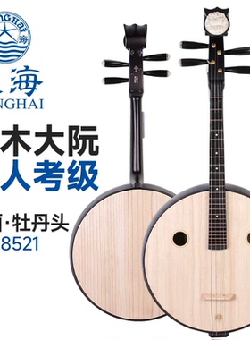 星海大阮 8521 紫檀木花开富贵头饰 成人入门考级通用