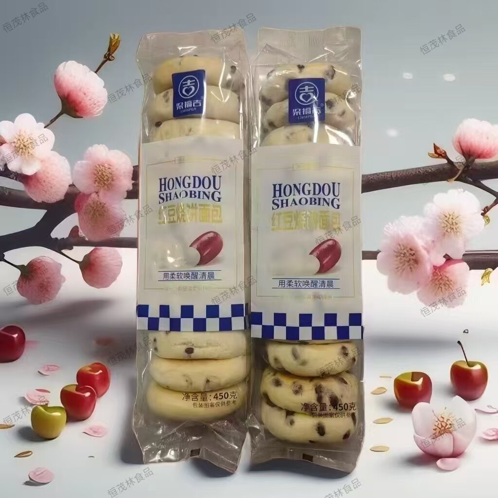 梁福吉红豆450烧饼夹心乳酪超夹心面包