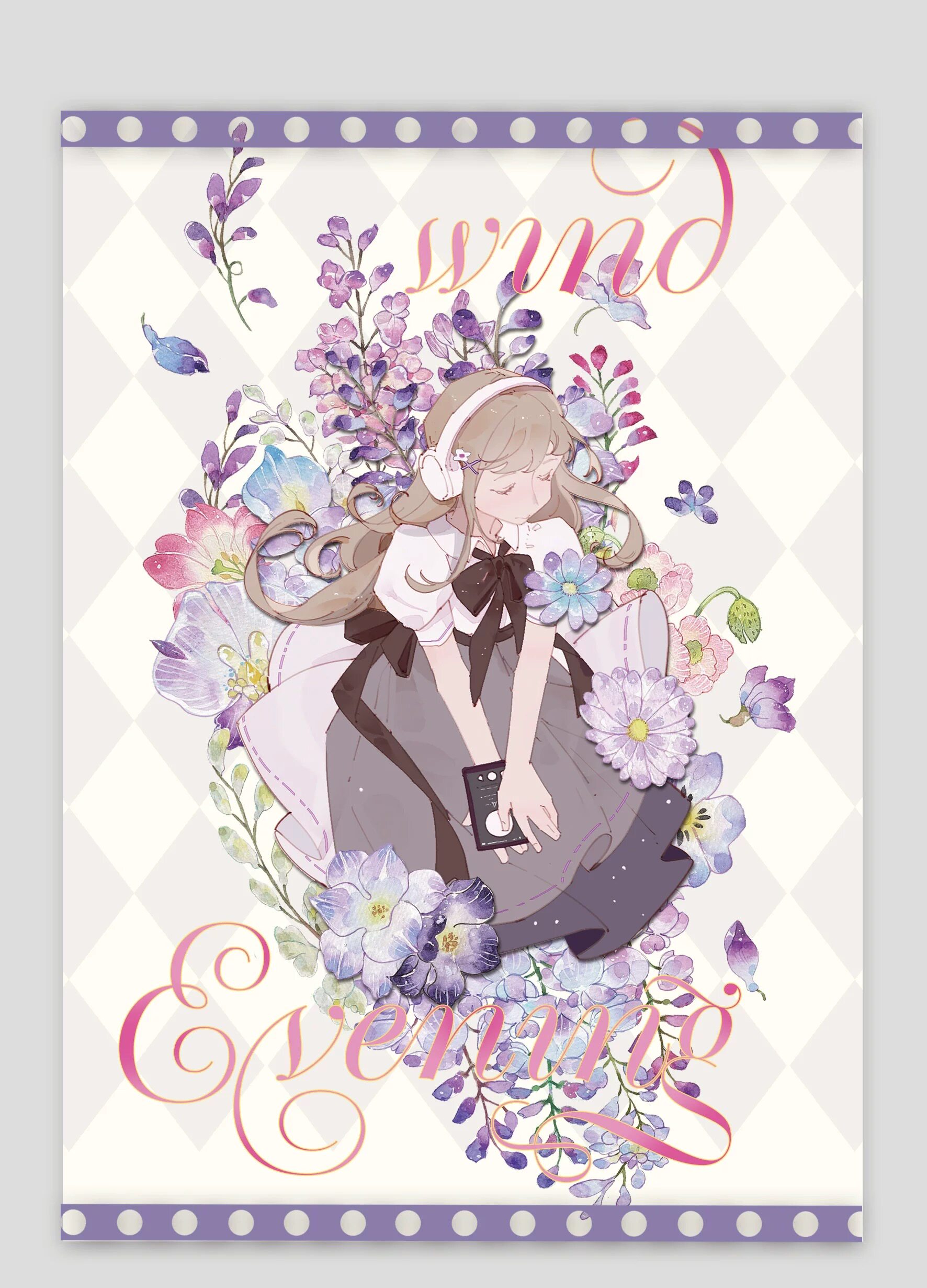 208 moodtape 采蓝满山基础花朵 胶带分装 合成纸模切 4.5×100cm