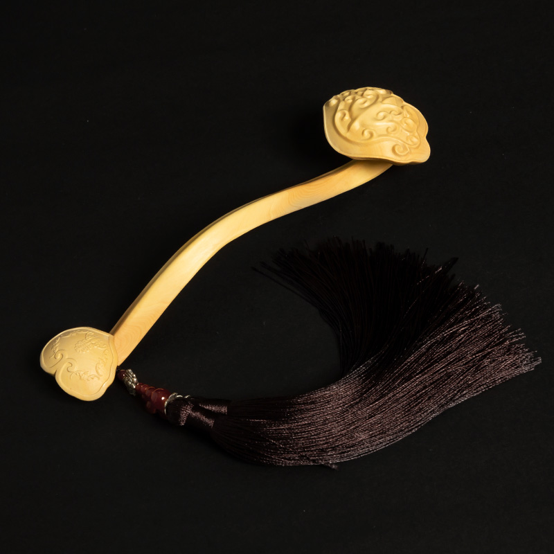 黄杨木客厅工艺品木雕摆件如意