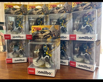amiibo塞尔达荒野之息狼林克正版带nfc刷狼