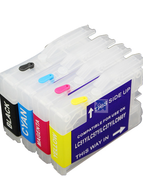 适用兄弟 LC51 LC57 DCP-130C 135C 150C DCP-330C  350C填充墨盒