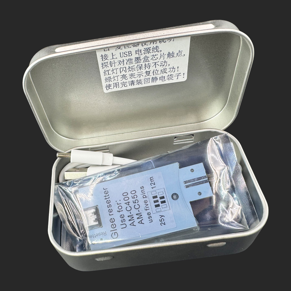 适用EPSON AM-C400 AM-C550 C400 C550墨盒复位器废墨仓解码器