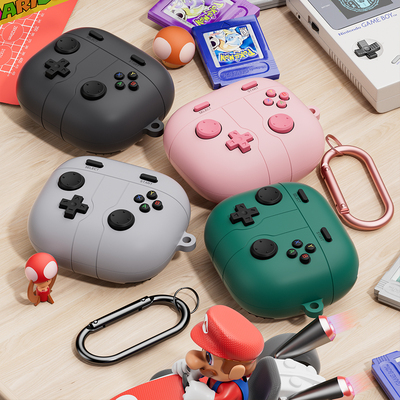 适用魔音PowerBeats Pro2耳机壳pro2蓝牙耳机保护套创意游戏机软质硅胶保护壳卡通立体可爱防摔个性外壳