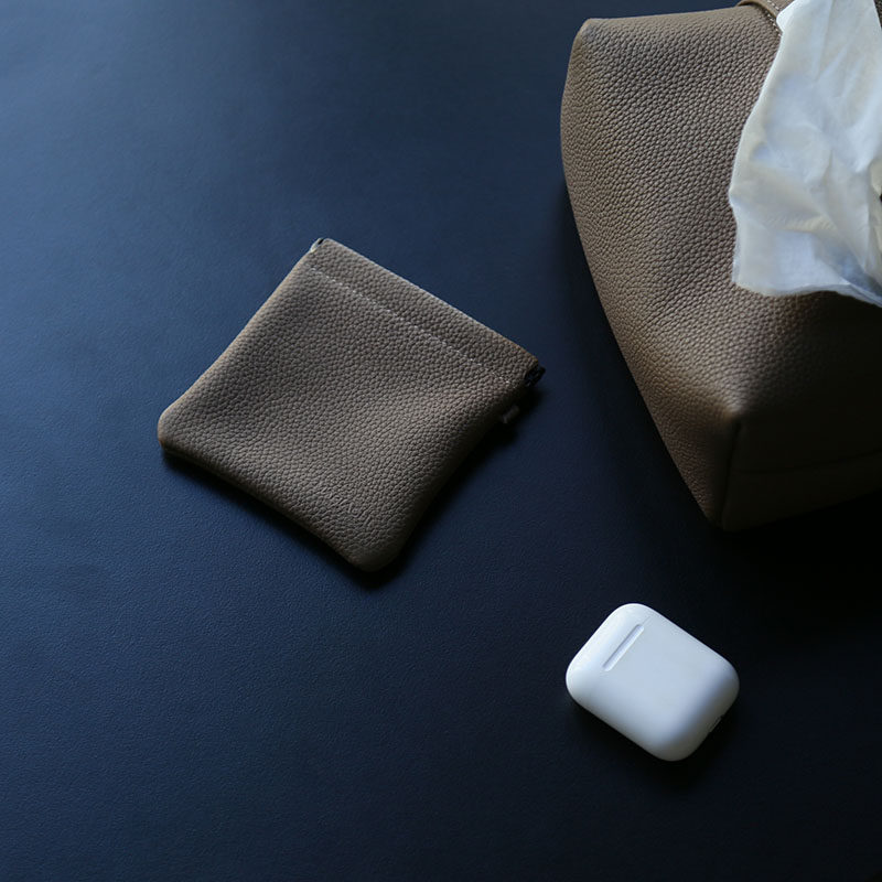 清仓甩卖小收纳袋 蓝牙耳机保护套 适用于苹果AirPods3代皮套 小牛皮骨传导耳机收纳袋 学生卡包