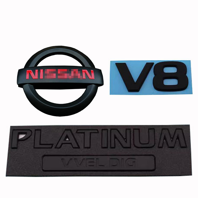 途乐y62车标 英文字母标后尾箱叶子板V8排量改装高配标志贴