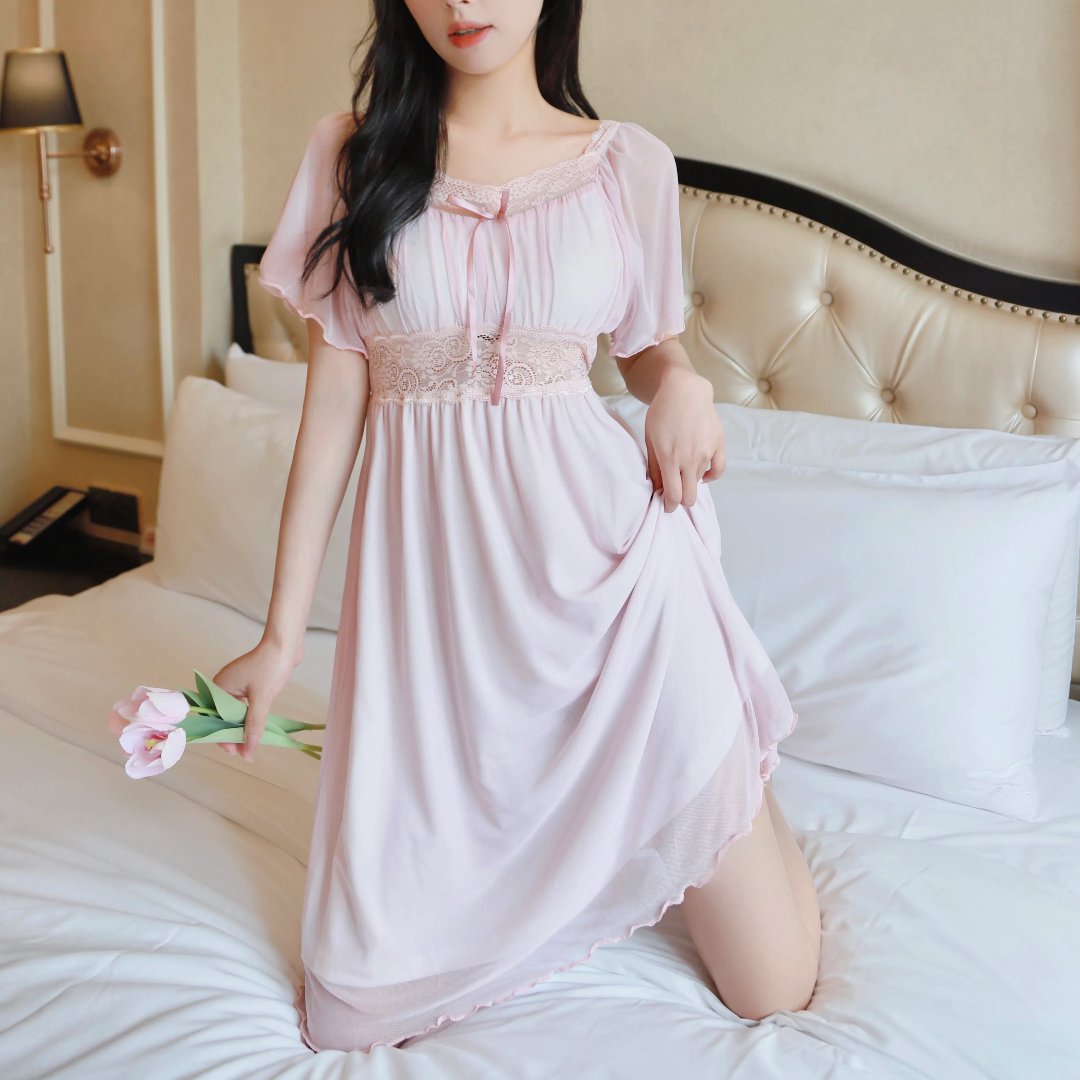睡衣女夏季新款带胸垫吊带睡裙