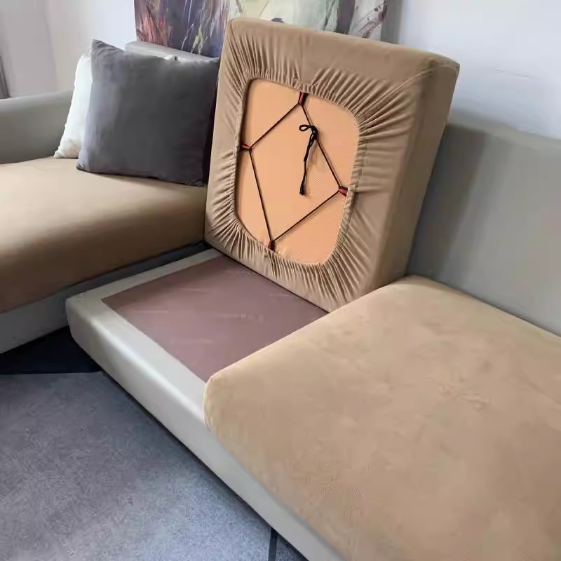 奶油侘寂风加厚弹力沙发套罩全包万能套防猫抓高弹力通用无须测量,居家布艺,沙发套,淘宝优惠券,粉丝福利购,淘宝优惠卷