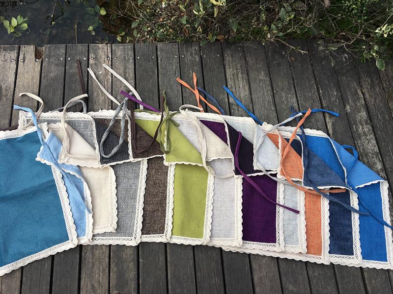 坐垫餐椅垫纯色棉麻单层春夏椅垫套坐垫椅子垫布艺防滑垫子包邮