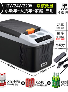 24v迷你家用制冷暖车载小冰箱