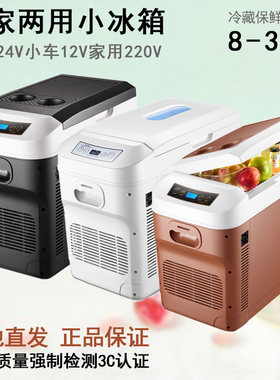车载小冰箱24V大货车挖掘收割机12V旅行冷藏保鲜冷冻结冰迷你车家