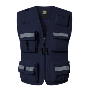 反光背心应急管理安全员马甲多口袋工装背心消防通信救援马夹定制