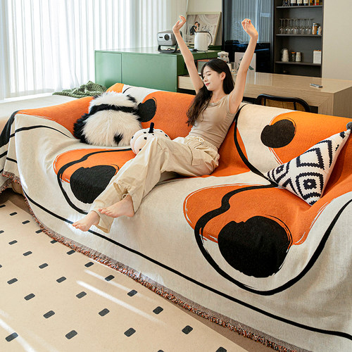 苏菲亚雪尼尔时尚个性沙发盖布