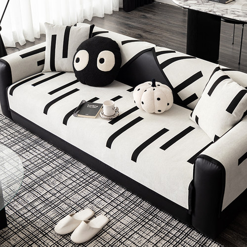 雪尼尔简约亲肤舒适防滑沙发坐垫