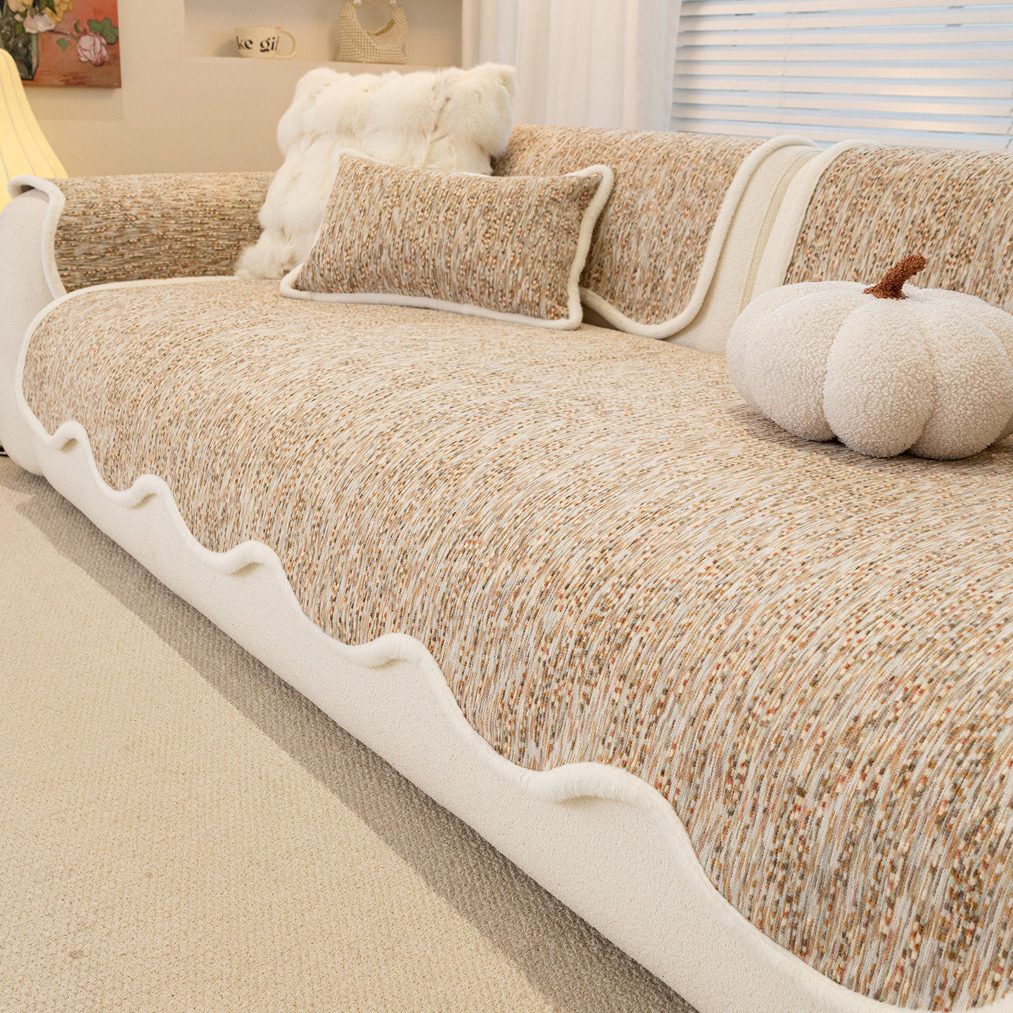 2026新款沙发垫固定防滑四季通用盖布巾轻奢高级感直排坐垫子冬季,居家布艺,沙发垫,淘宝优惠券,粉丝福利购,淘宝优惠卷